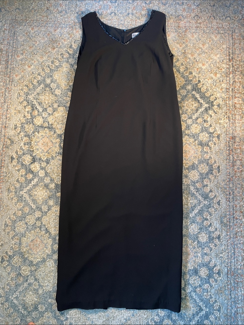Karen Millen Black Maxi Skirt with V-Neckline